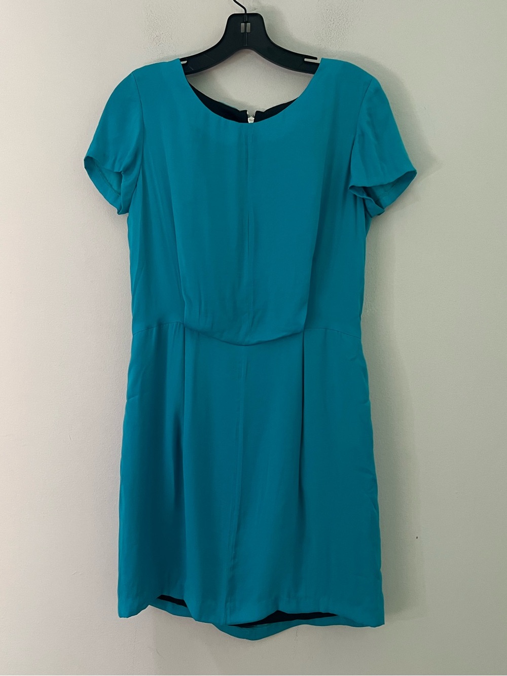Rag & Bone woman’s Leonard turquoise blue mini dress